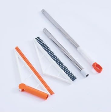2-in-1 Silicone Floor Wiper & Brush with Retractable Handle – Magic Scraper Multifunctional Broom Window Wiper for Home Cleaning - Image 2