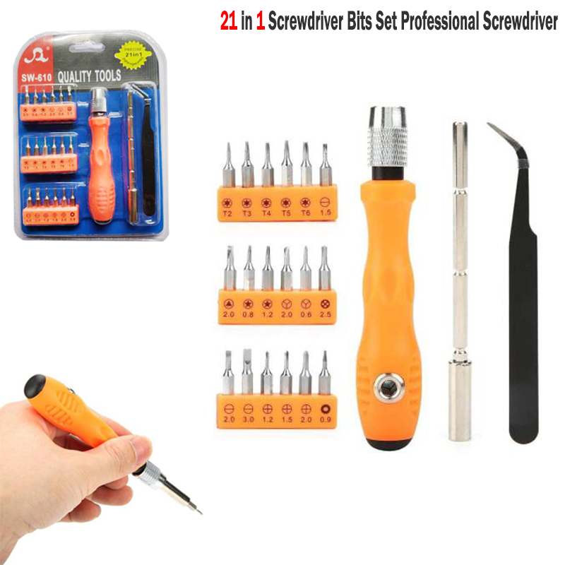 21 in 1 Screwdriver Bits Set Professional Multi-Function Magnetic Repair Tool Kit Compatible with Mobile/Computer/Laptop/Computer etc. - Image 2