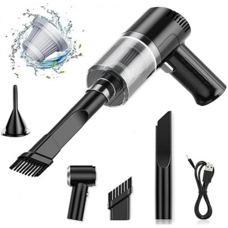3 in 1 Handheld Portable Rechargeable Vacuum Cleaner with Brushless Motor USB Cordless High Power for Car, Office and Home Cleaning - Image 1