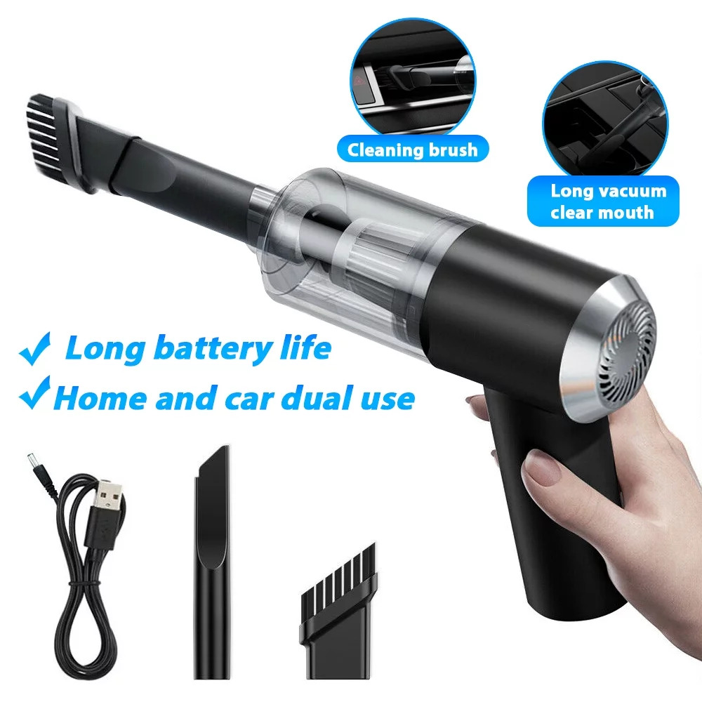 3 in 1 Handheld Portable Rechargeable Vacuum Cleaner with Brushless Motor USB Cordless High Power for Car, Office and Home Cleaning - Image 2
