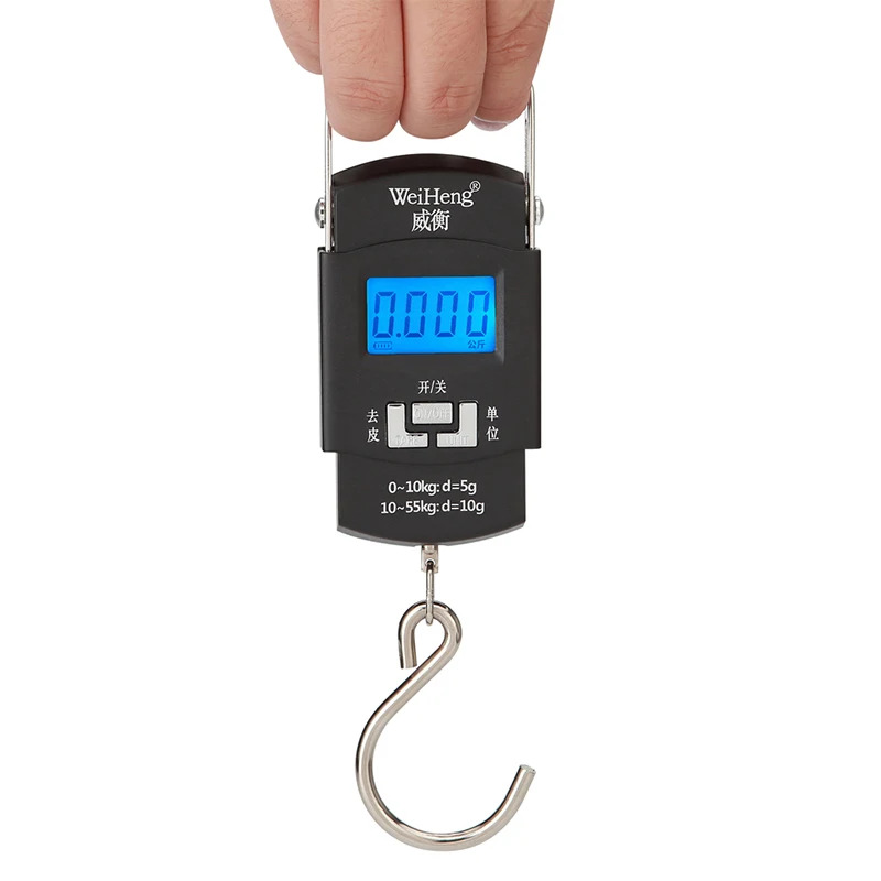 50kg Electronic Digital Hanging Scale with Hook – Luggage, Fishing & Travel Weight Scale - Image 5