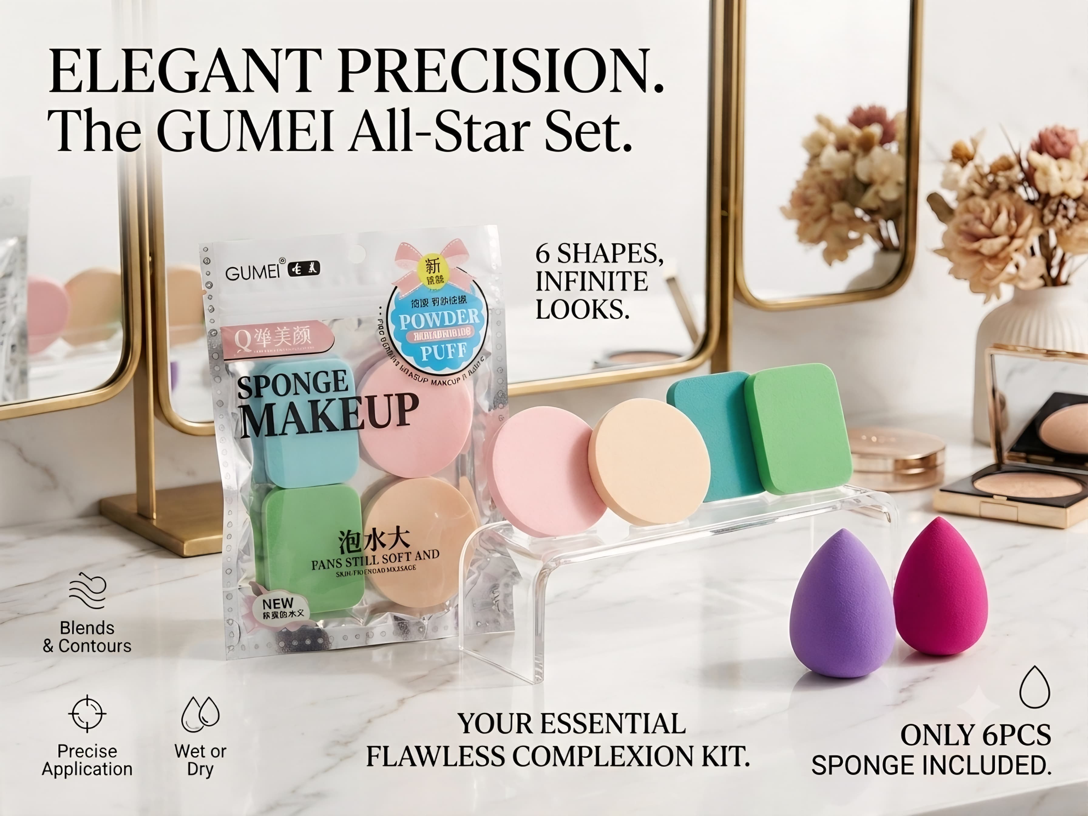 6pcs Makeup Sponge Set - Image 2