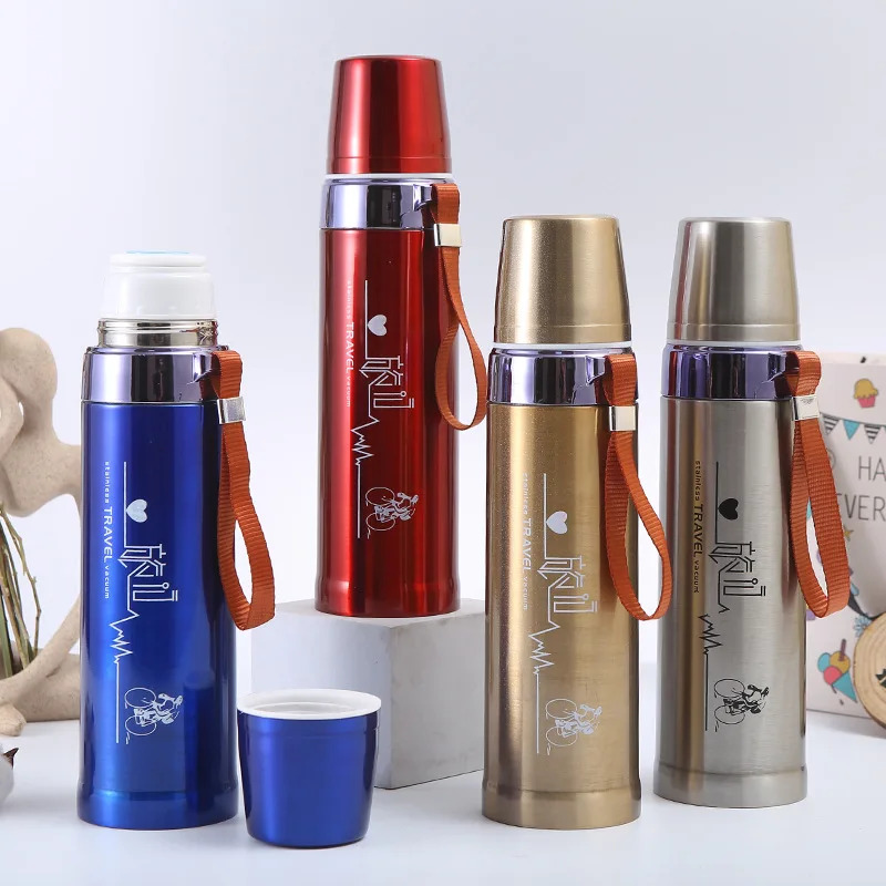750ml Stainless Steel Vacuum Flask Thermos Bottle – Portable Leakproof Double Layer Travel Mug Hot & Cold