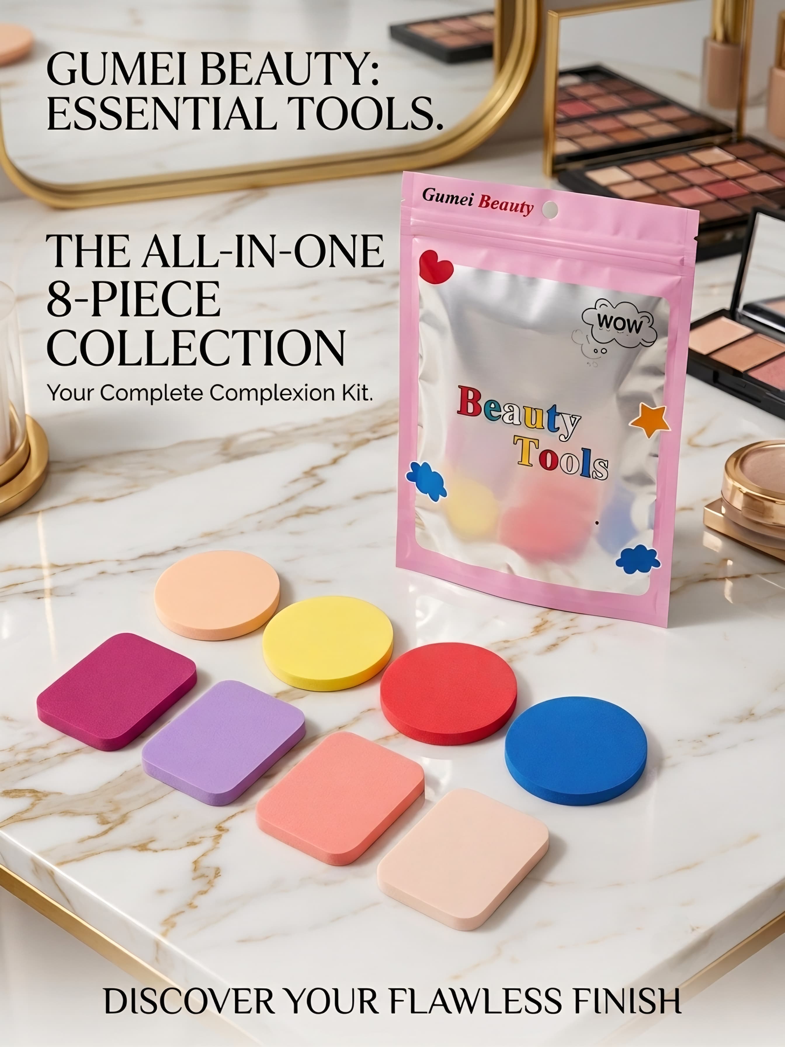 8pcs Makeup Sponge Set - Image 2