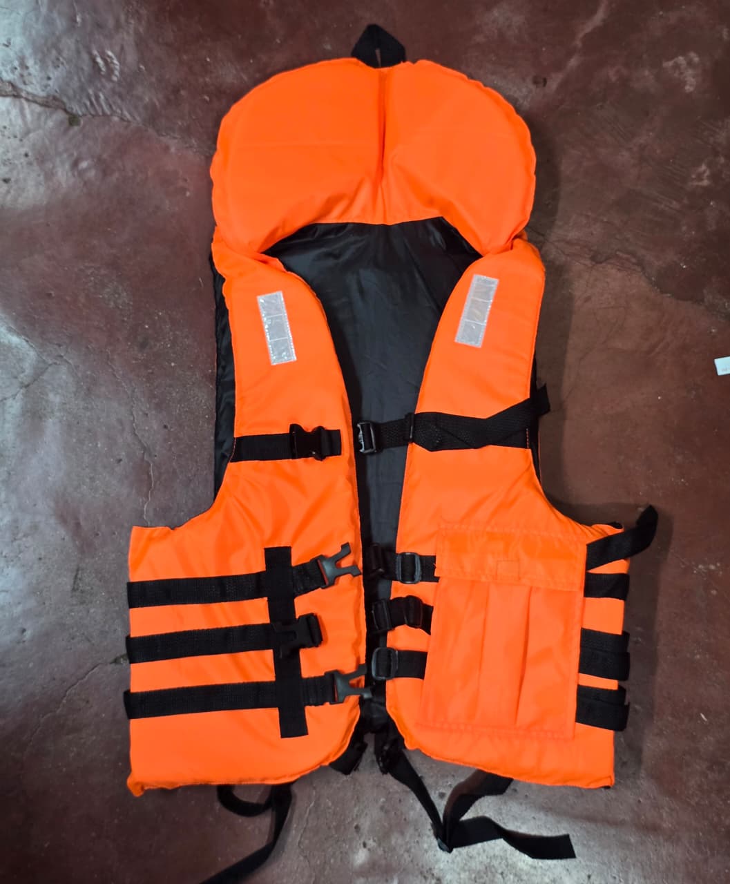 Adult Life Jacket with 4 Buckles - Adjustable Marine Safety Vest - High Visibility Orange Buoyancy Aid for Fishing, Boating, Kayaking & Water Sports - Image 2