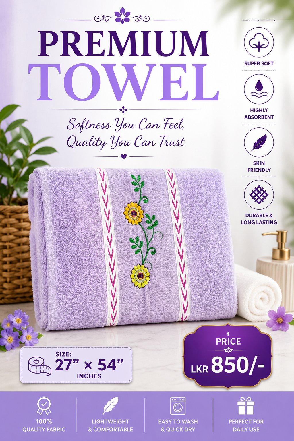 BATH TOWEL - 27×54 - Image 4