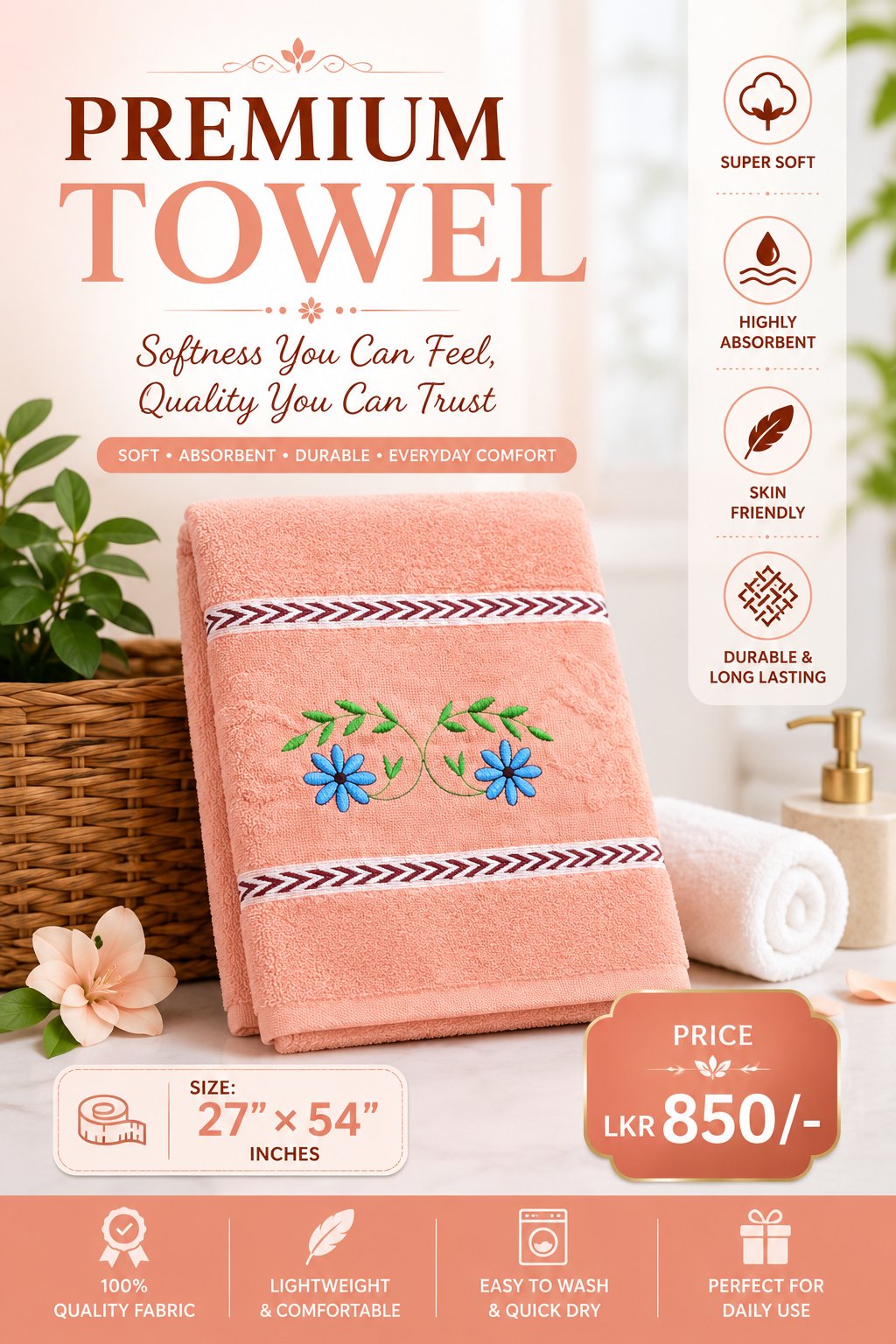 BATH TOWEL - 27×54 - Image 3