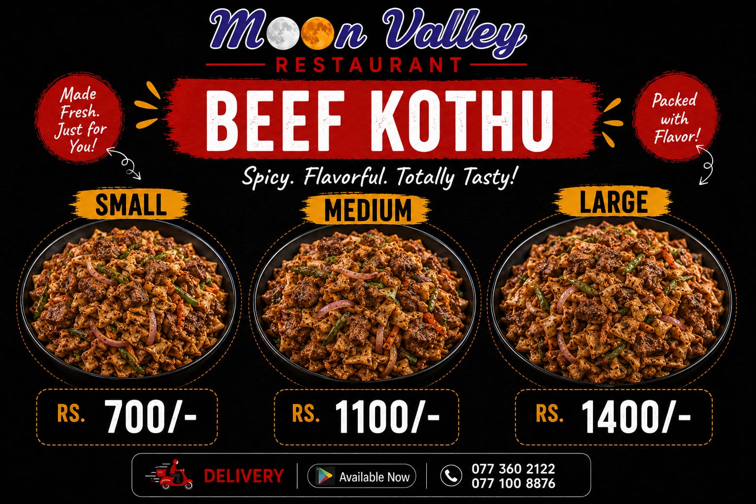 Beef Kothu Large