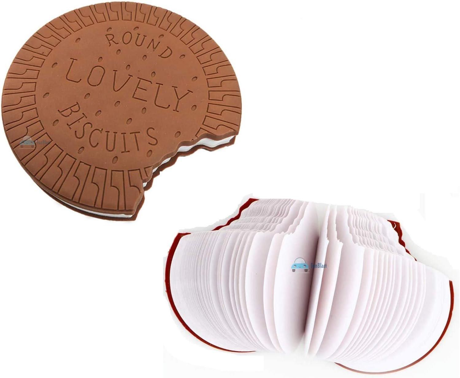Biscuit Shape Notebook Portable 80 Sheets Chocolate Fragrance Sticky Notes Mini Diary Memo - Image 3