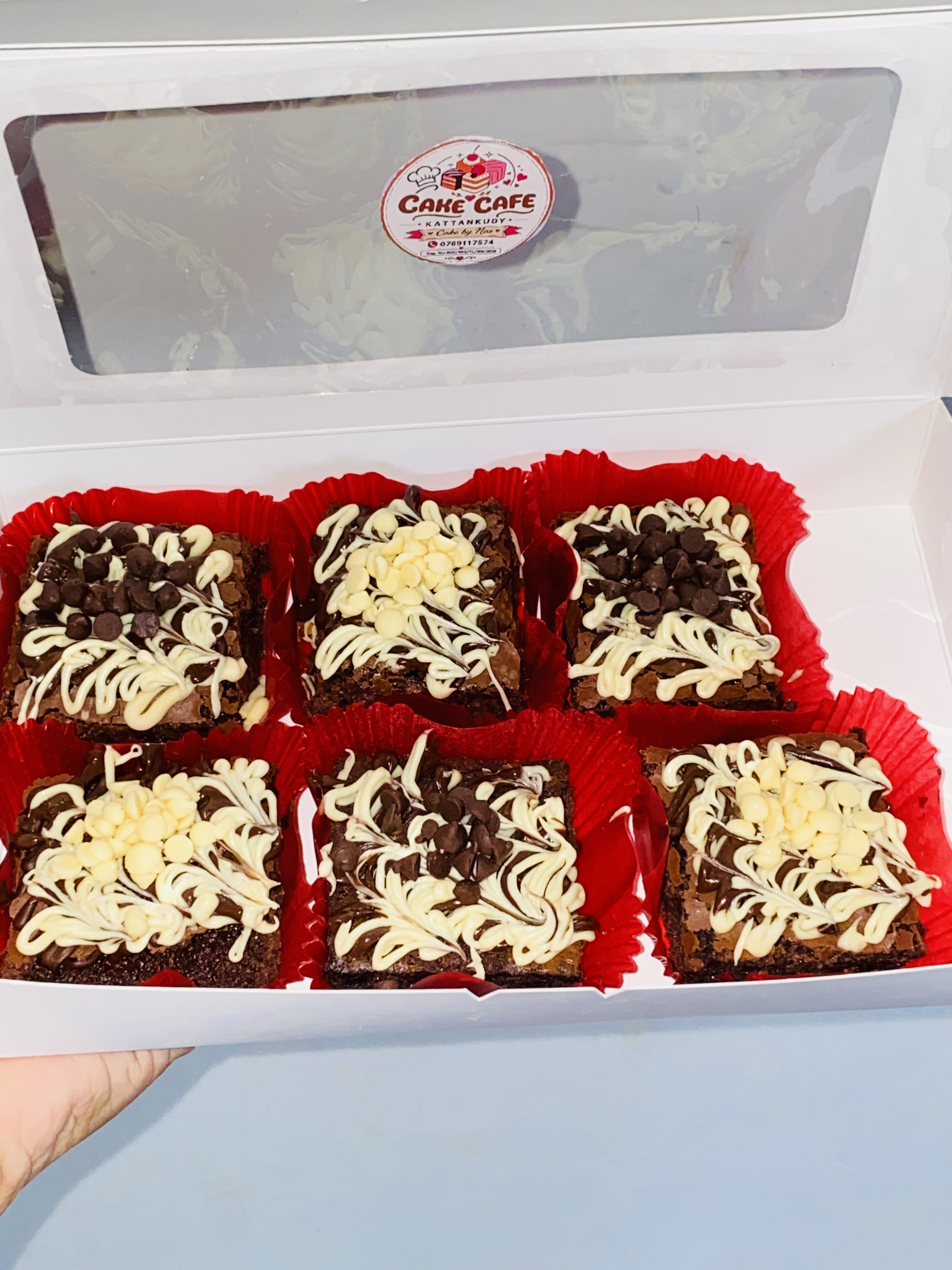 6 pcs Brownie box