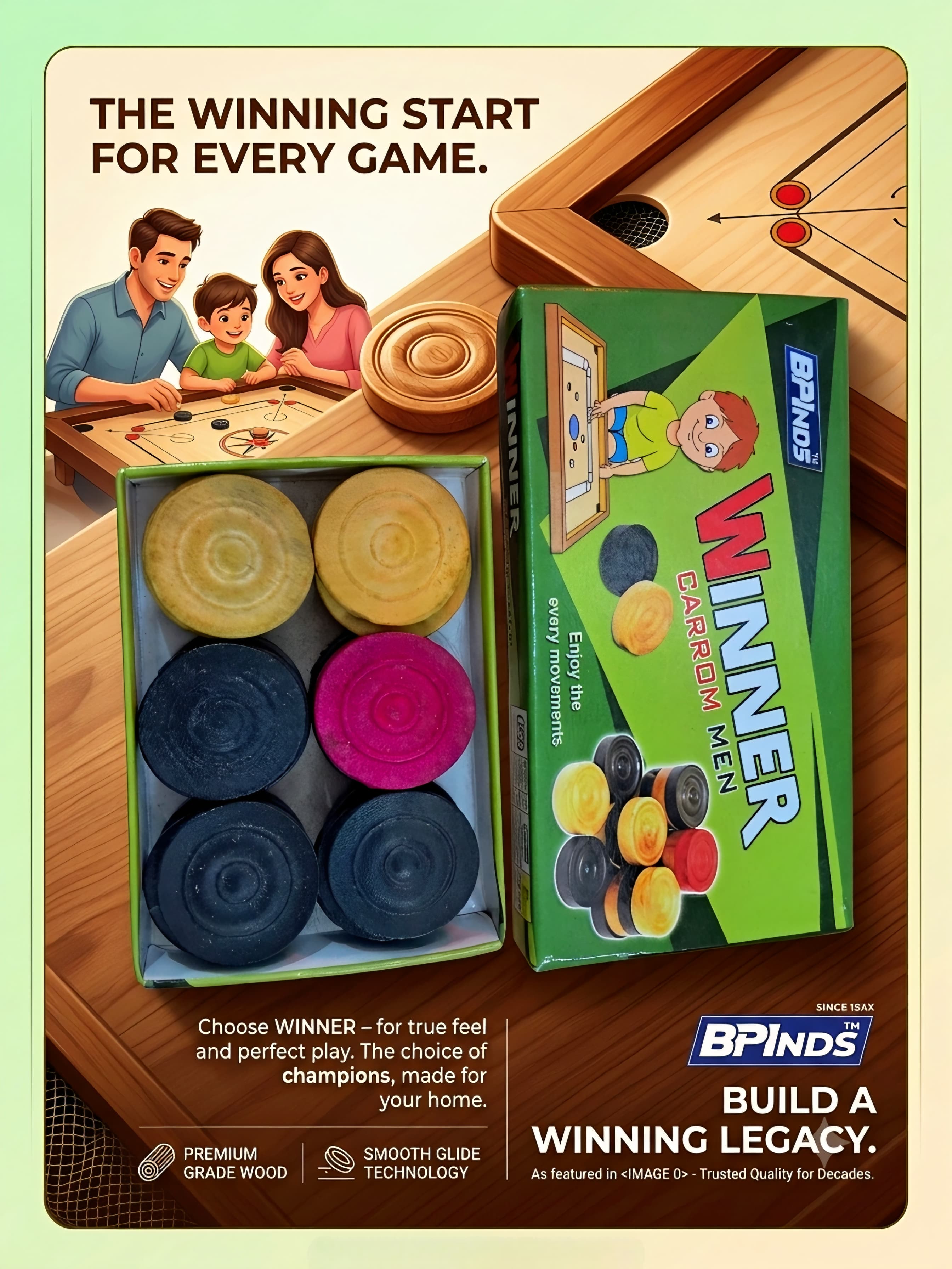 Winner Carrom Coins - Image 2