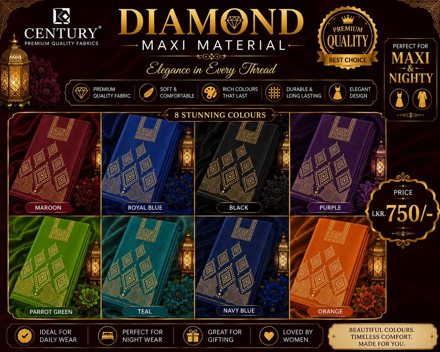 Century Diamond Maxi Material - Image 5