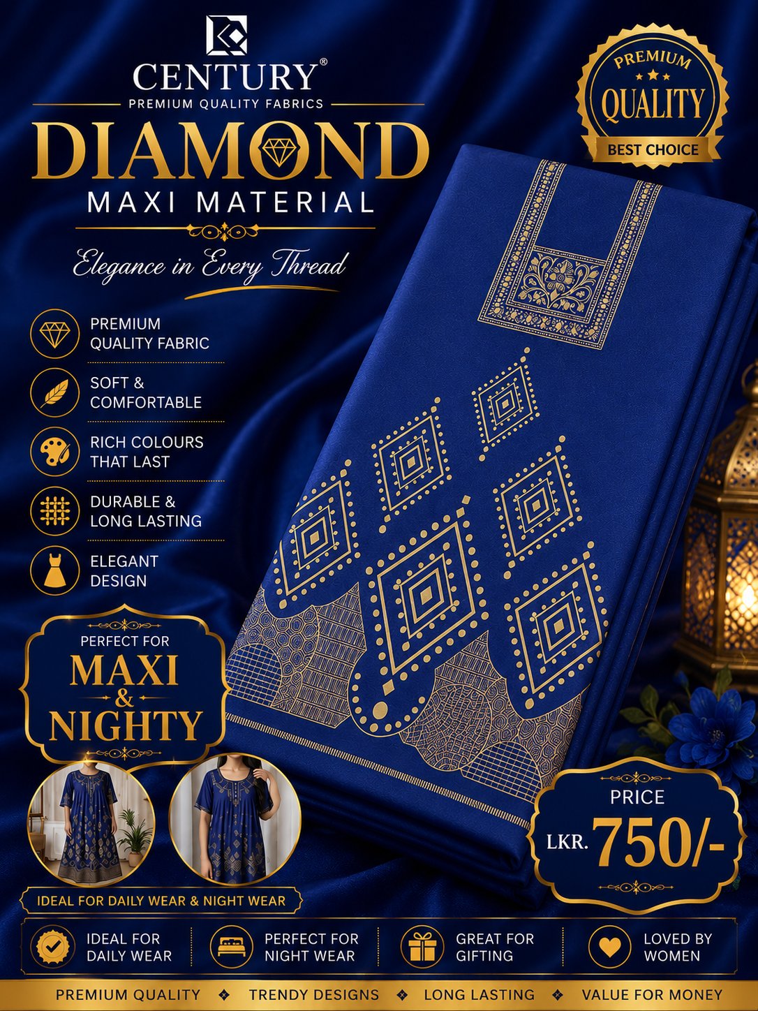 Century Diamond Maxi Material - Image 4