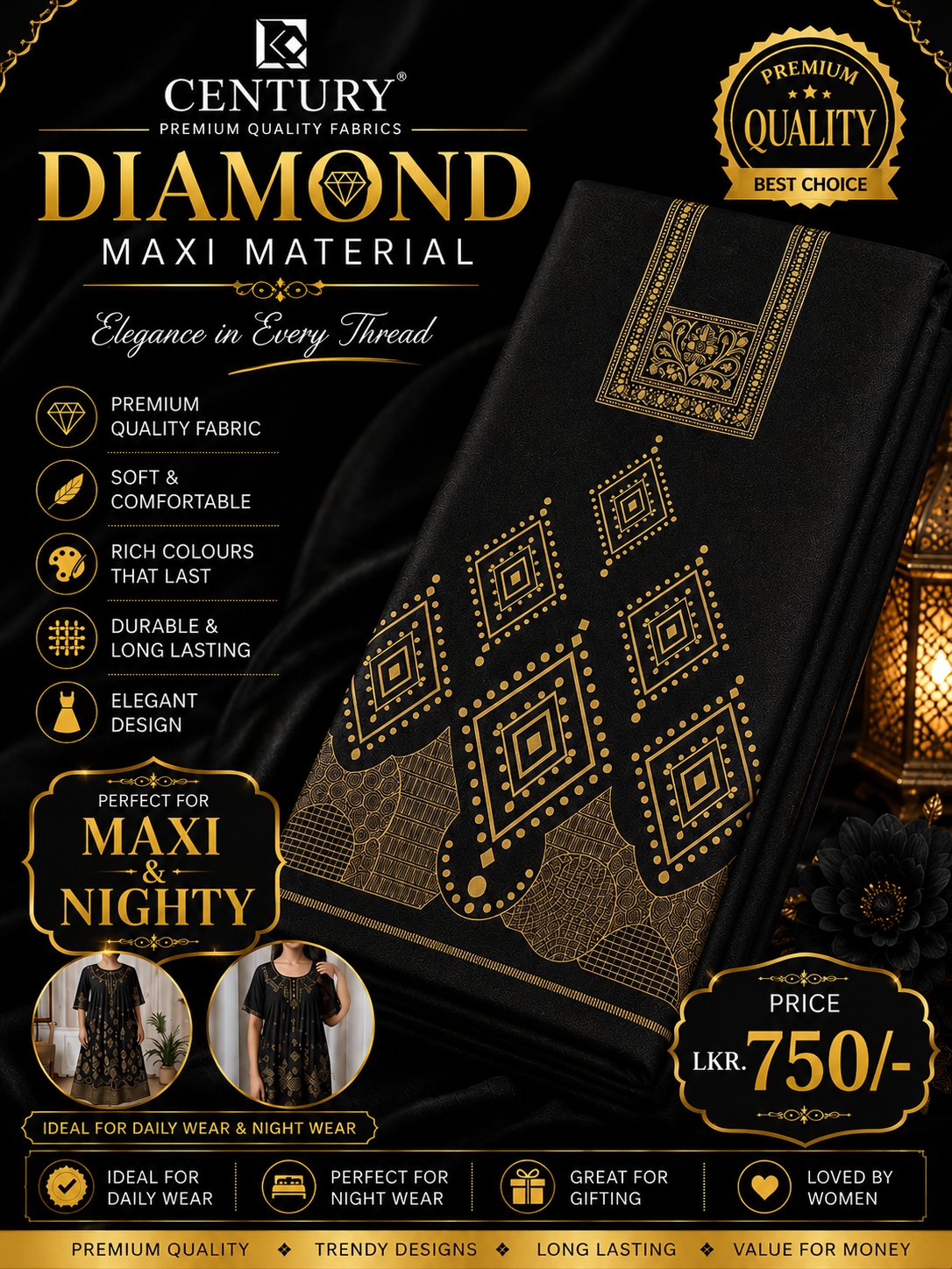 Century Diamond Maxi Material - Image 3