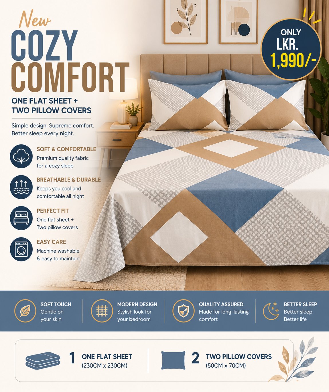 COZY COMFORT BEDSHEET SET - Image 2
