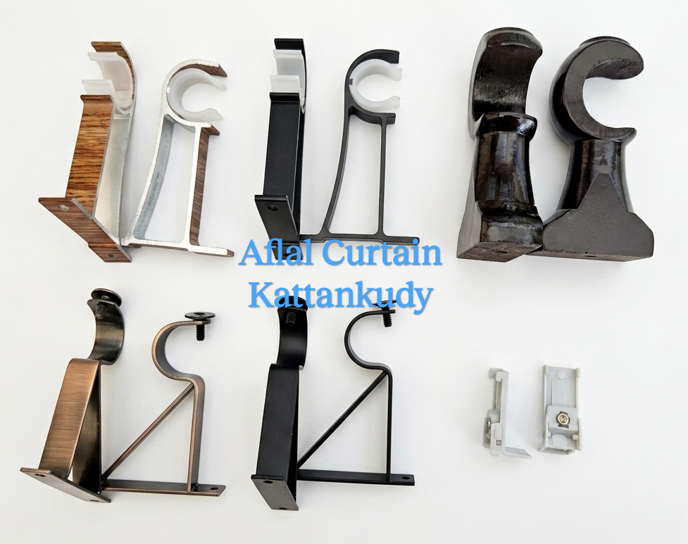 Curtain round Bar wall Steel Brackets - Image 4