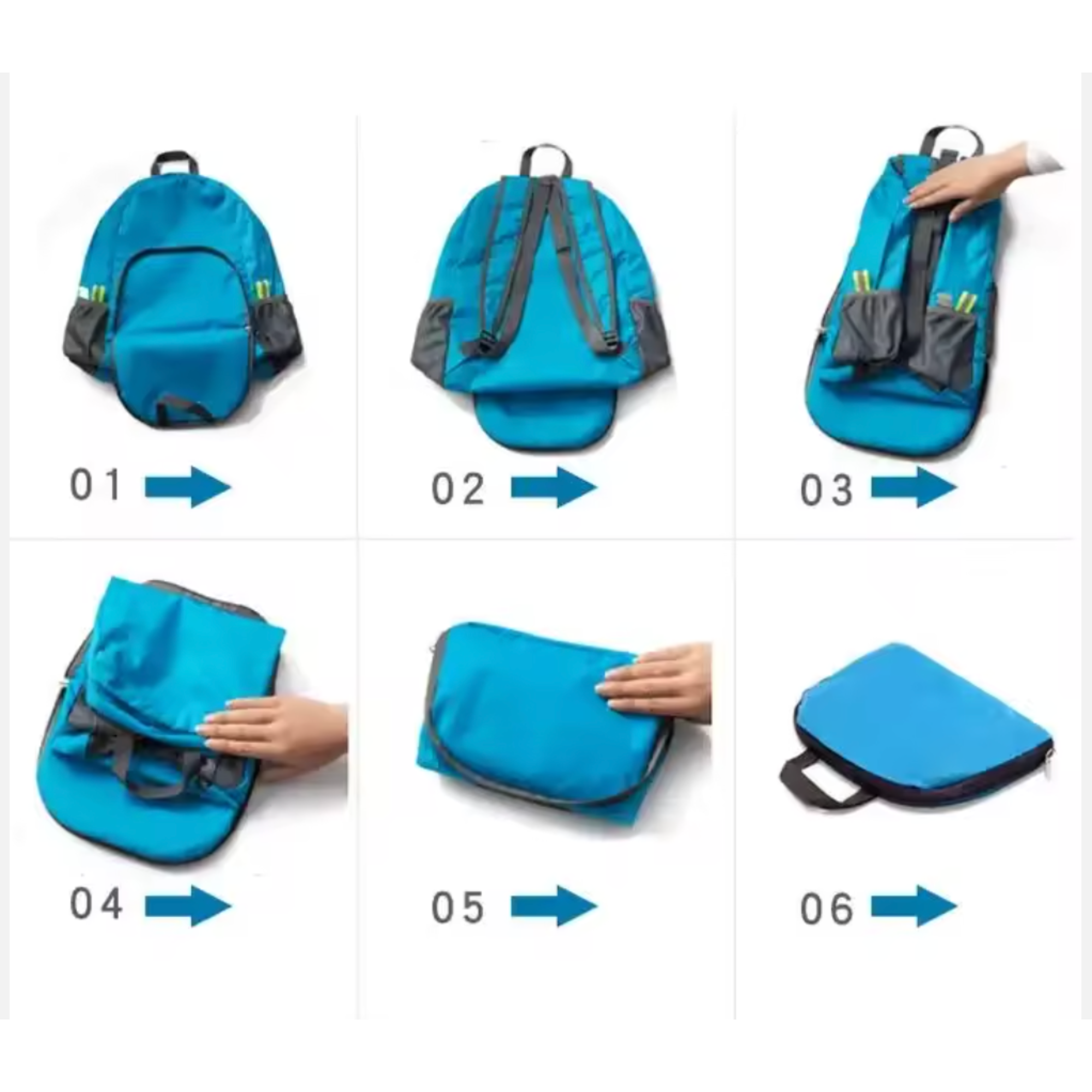 Durable Ultralight Waterproof Hiking Foldable Backpack Mountaineering Folding Back Pack Light - Image 3