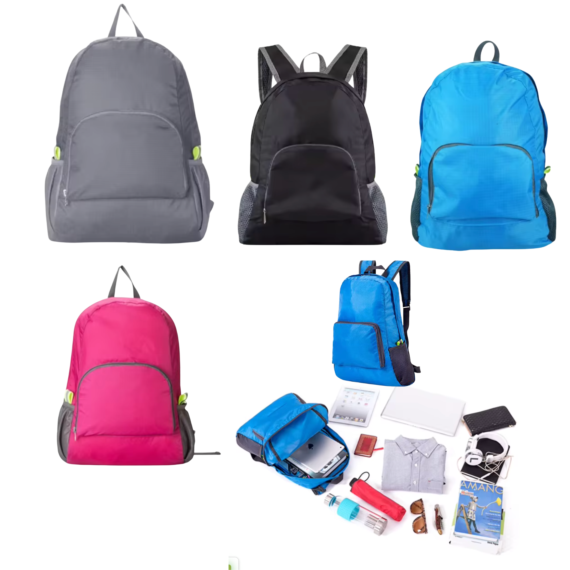 Durable Ultralight Waterproof Hiking Foldable Backpack Mountaineering Folding Back Pack Light - Image 5