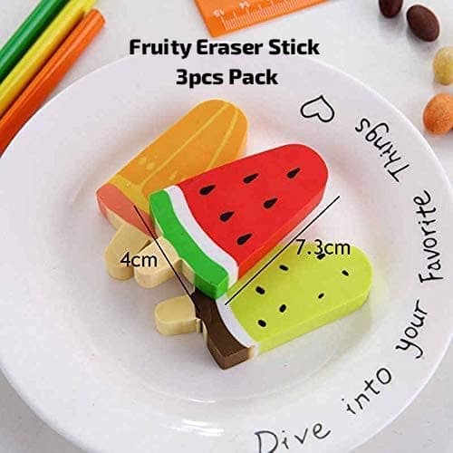 Eraser ice pop  fruits