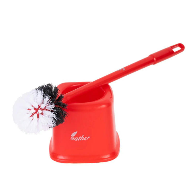 Feather Toilet Brush with Holder – Hygienic Bathroom Cleaning Set