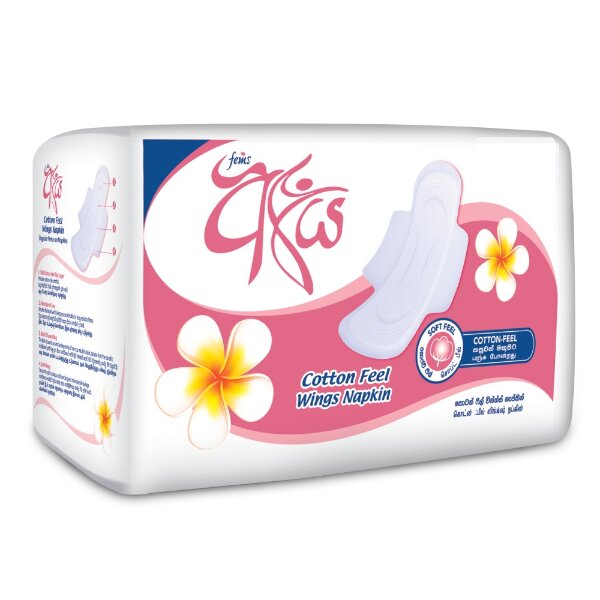 FEMS AYA  COTTON FEEL WINGS NAPKINS - 8 PADS
