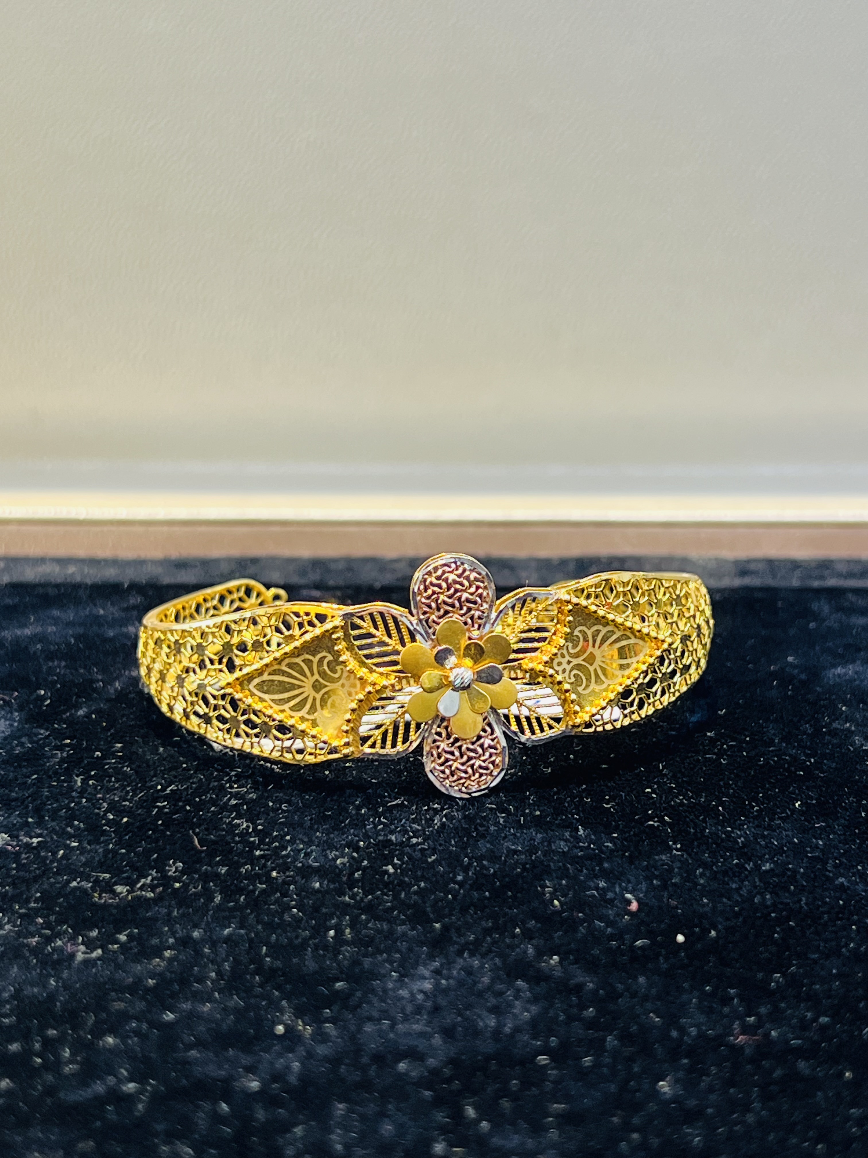 Floral Harmony Dual-Tone Gold Sabona - Image 2