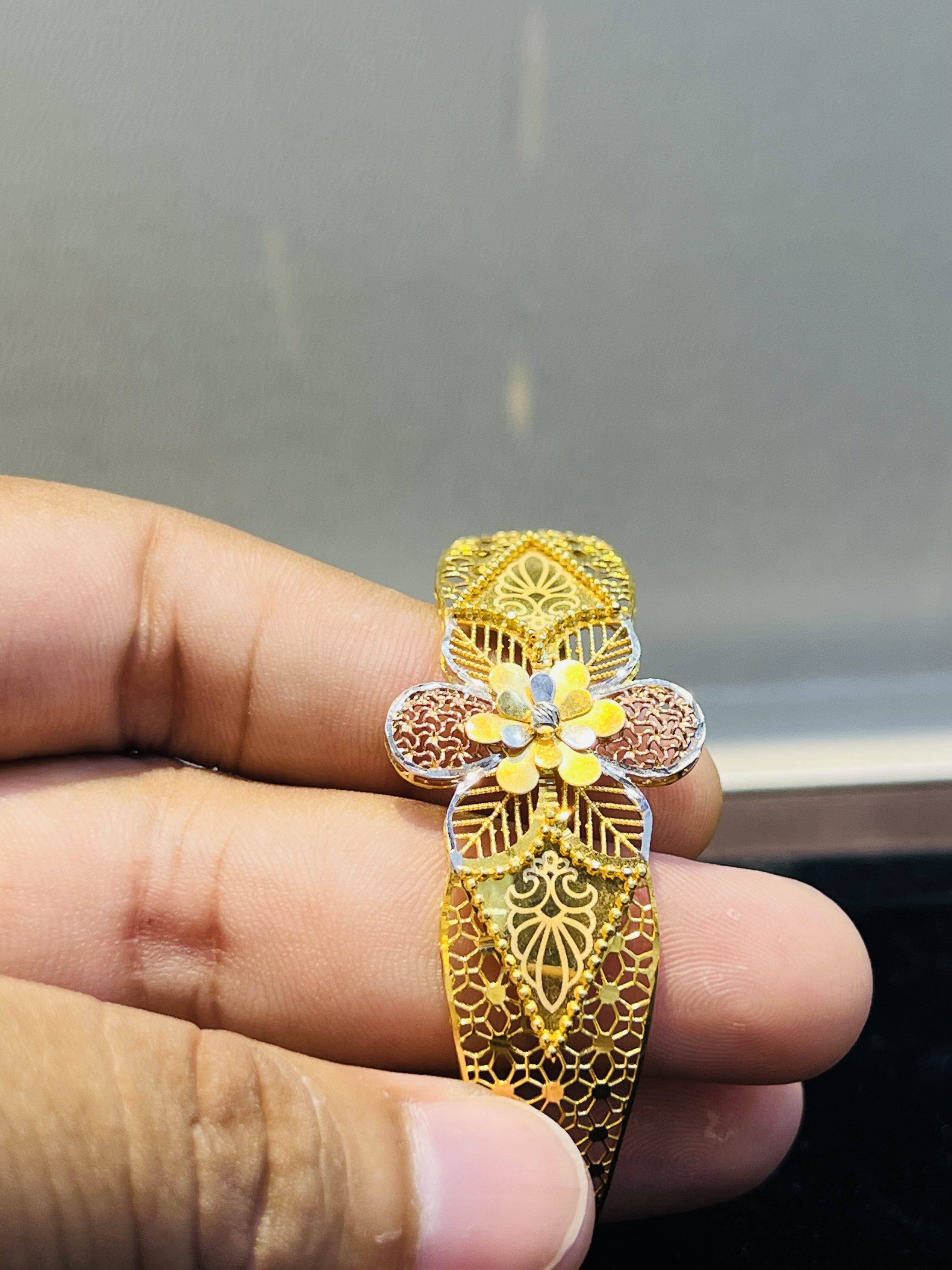 Floral Harmony Dual-Tone Gold Sabona - Image 4