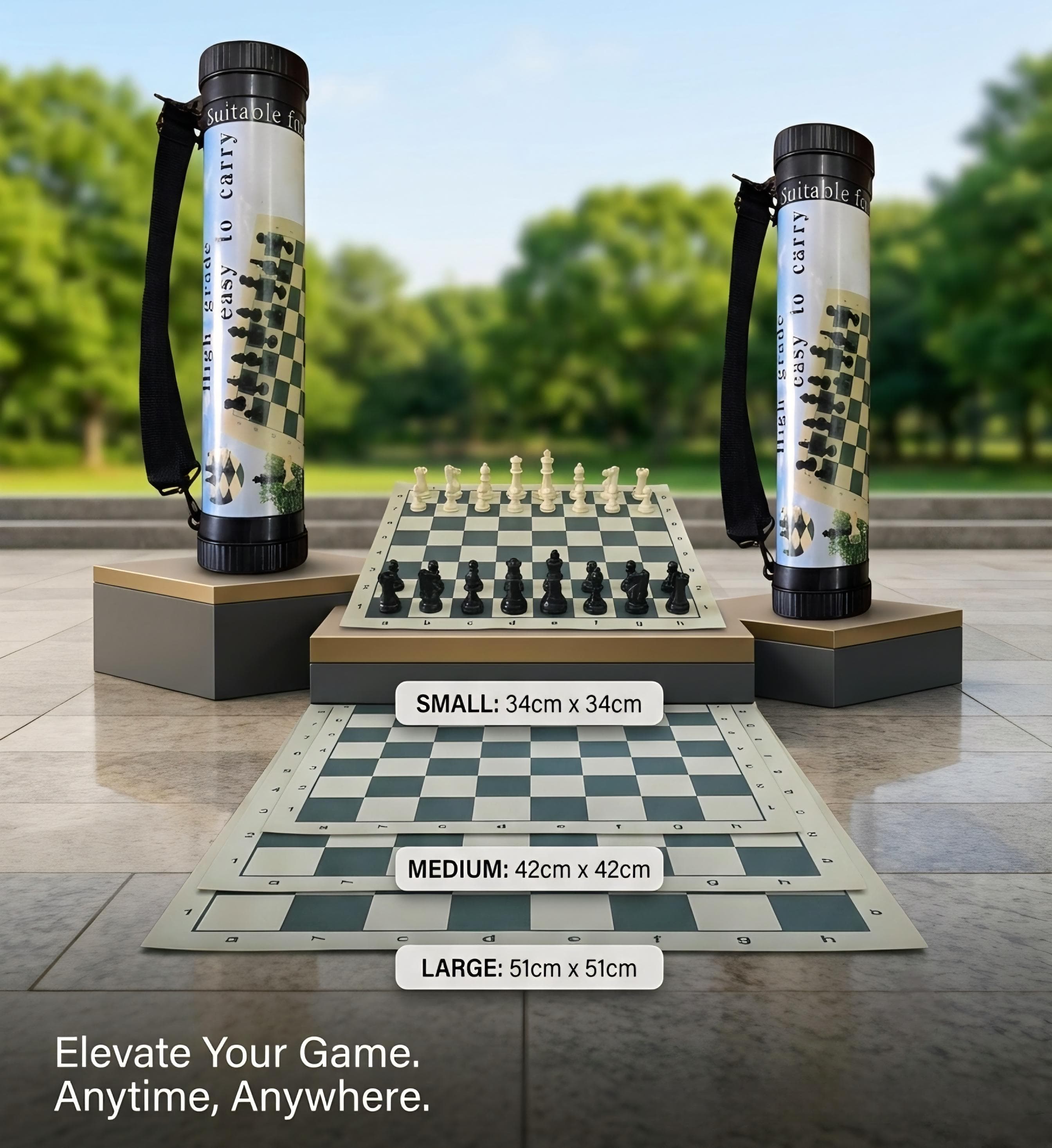 Folding Chess ♟️ Set Large - Image 3