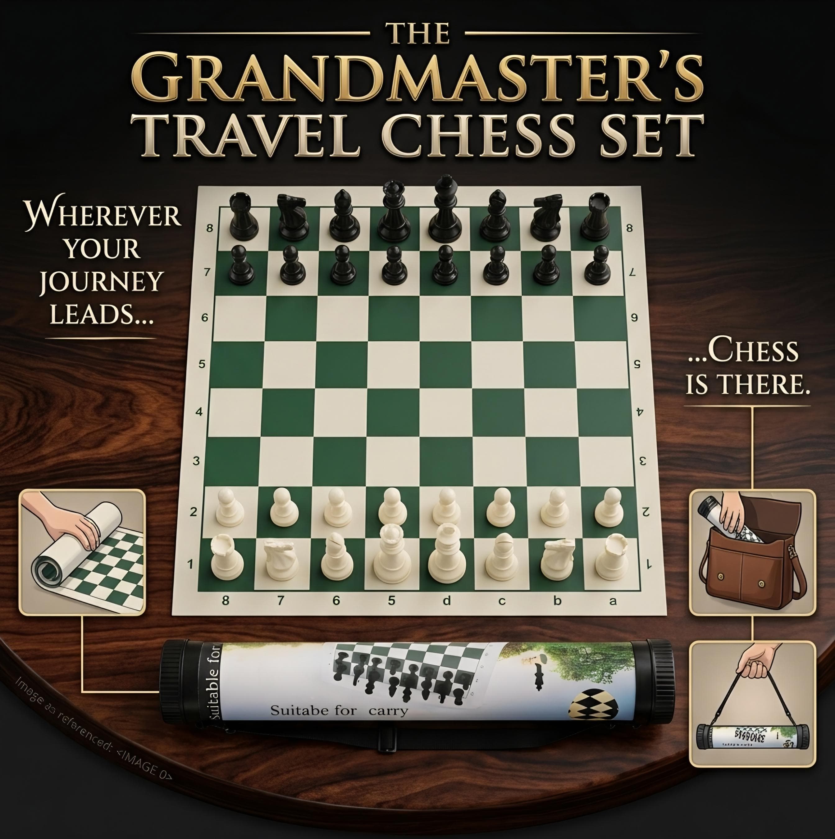 Folding Chess ♟️ Set Medium - Image 2