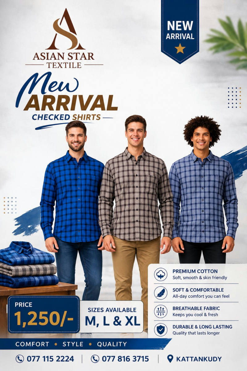 GENT'S CHECKED SHIRTS