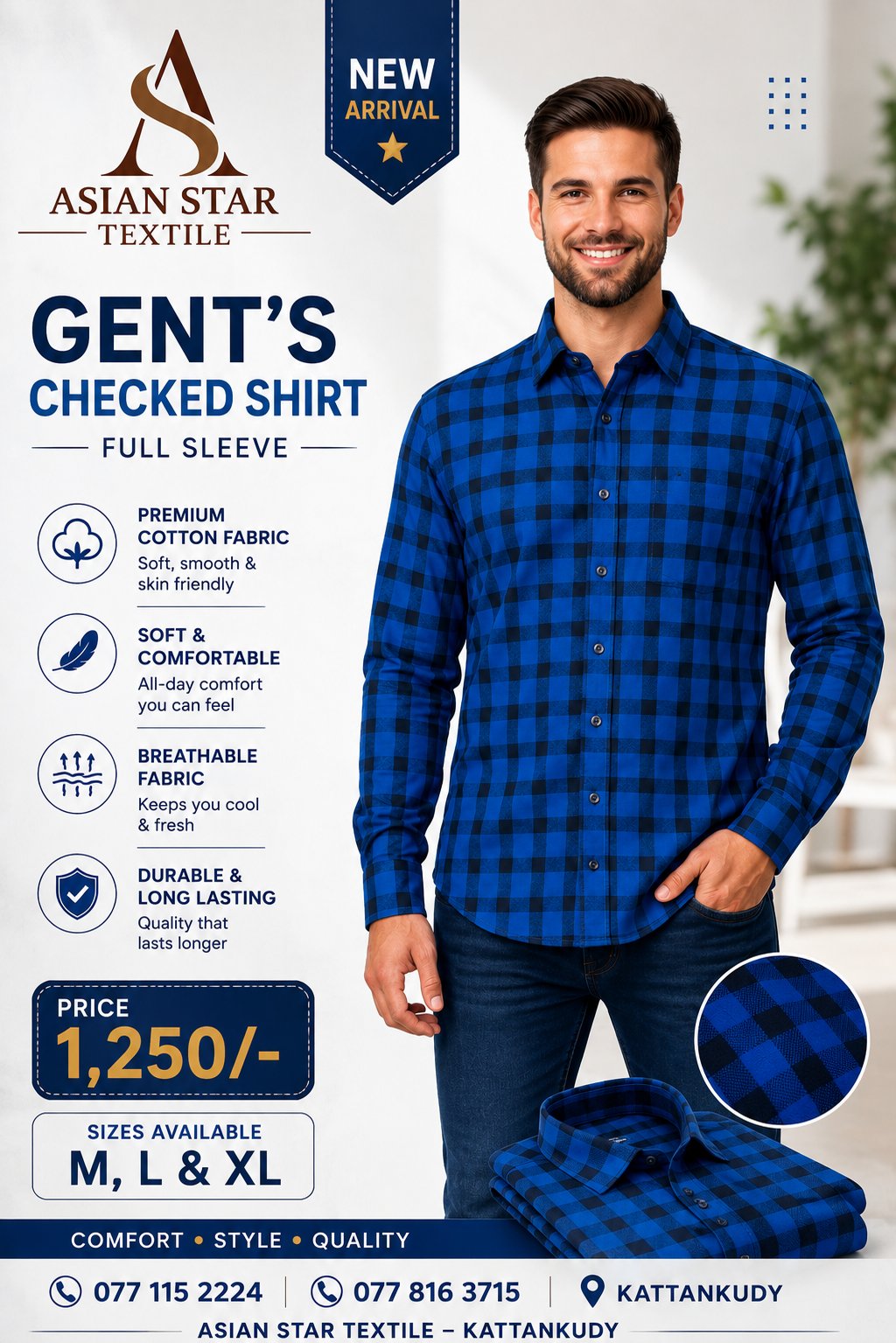GENT'S CHECKED SHIRTS - Image 3