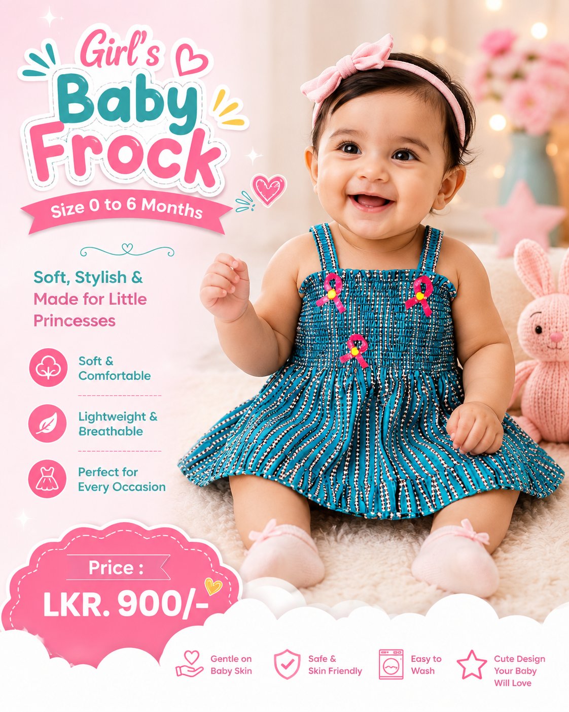 Girl's Baby Frock - Image 3