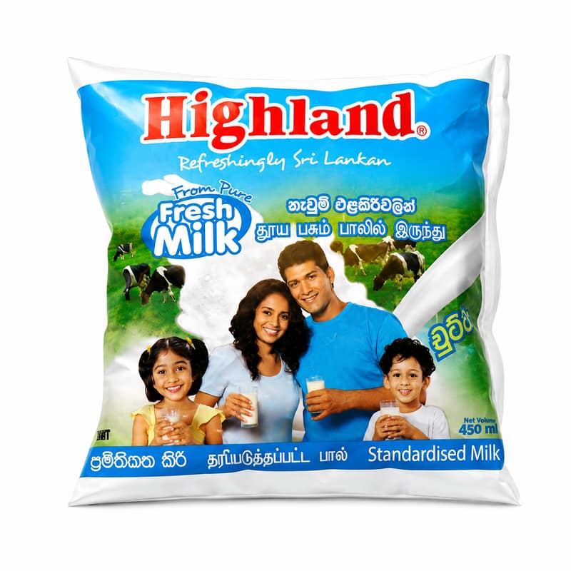 Highland Standardized Fresh Milk - 450ML (OFFER PRICE)