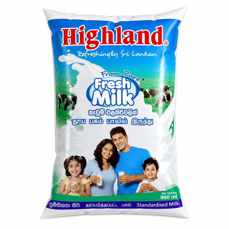 Highland Standardized Fresh Milk - 900ML (OFFER PRICE)