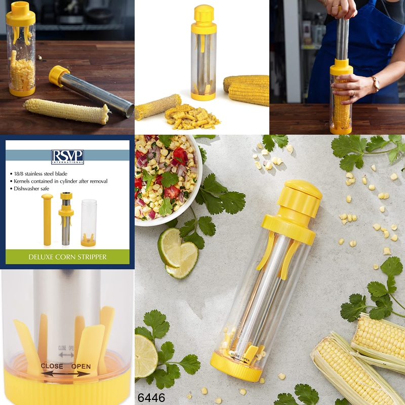 International Yellow Deluxe Corn Stripper, 10.5″ | Quickly Remove Kernels from the Cob | No Splatters or Mess | Dishwasher Safe - Image 1