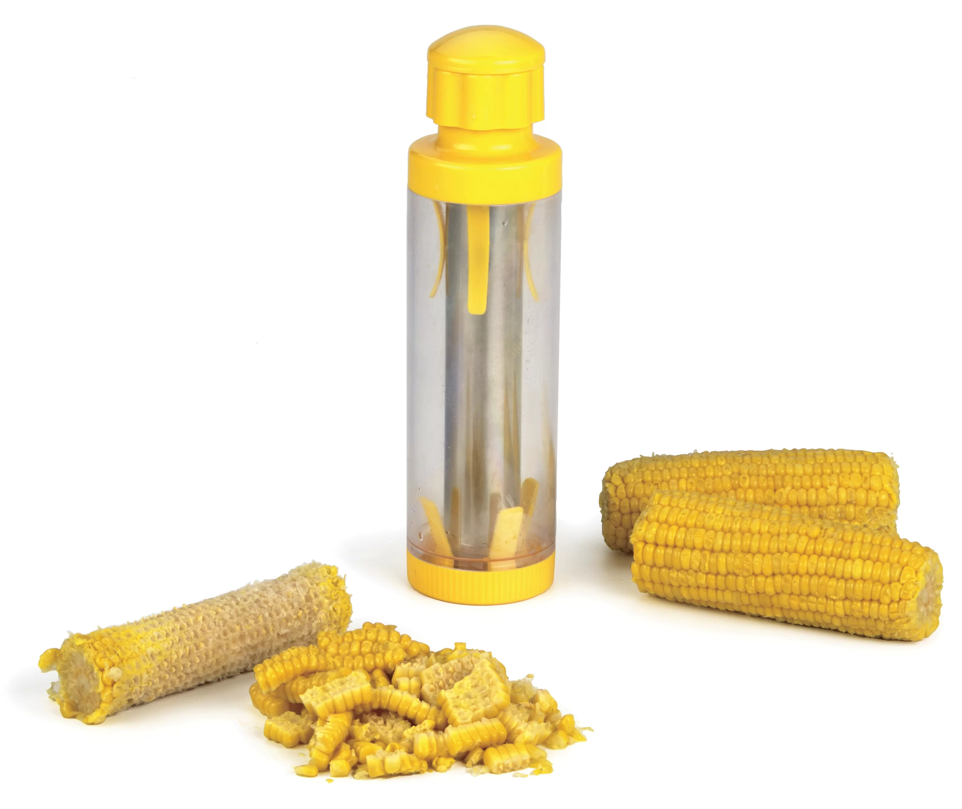 International Yellow Deluxe Corn Stripper, 10.5″ | Quickly Remove Kernels from the Cob | No Splatters or Mess | Dishwasher Safe - Image 2