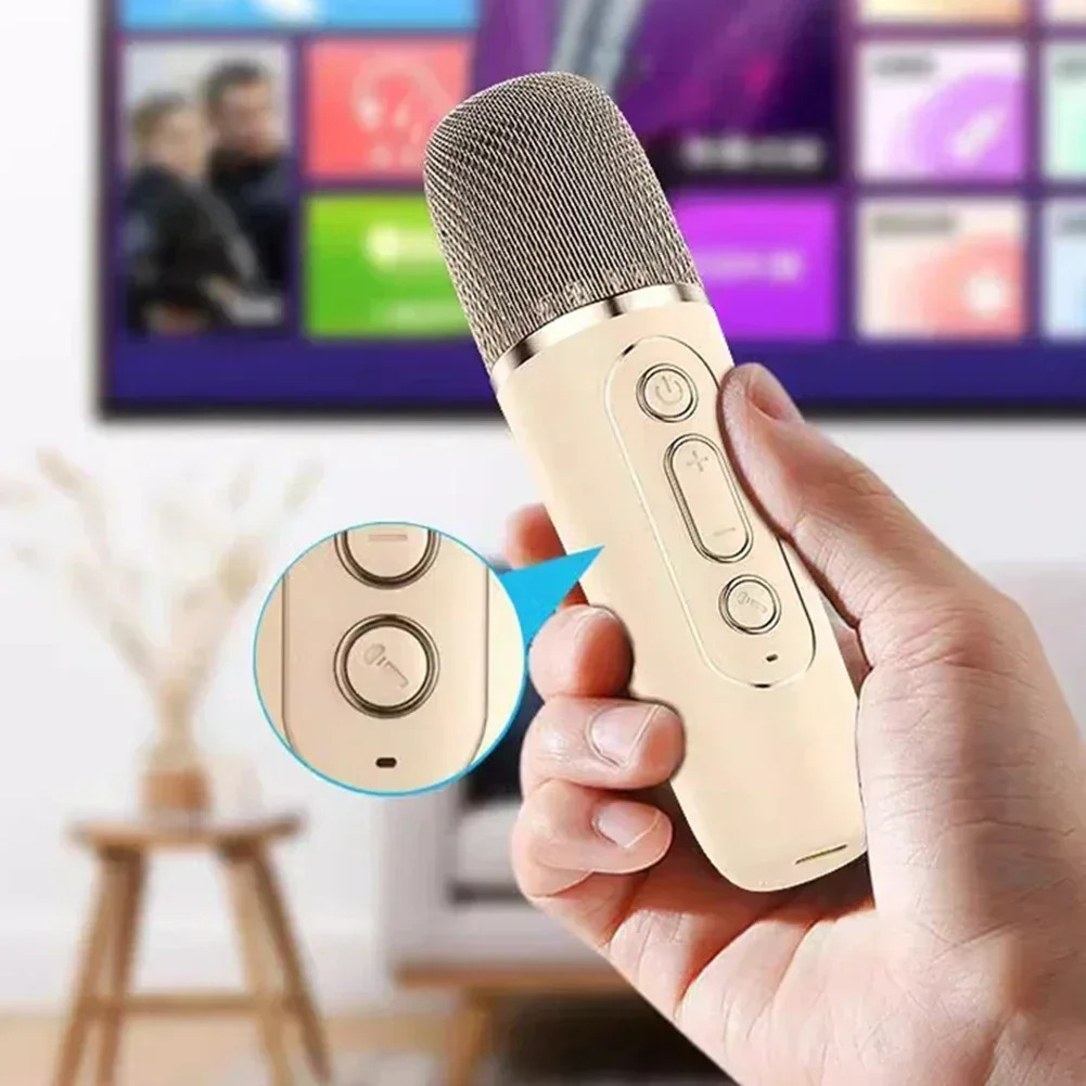 K12 Portable Karaoke Speaker with Wireless Microphone – Bluetooth 5.3 PA System with LED Lights - Image 5