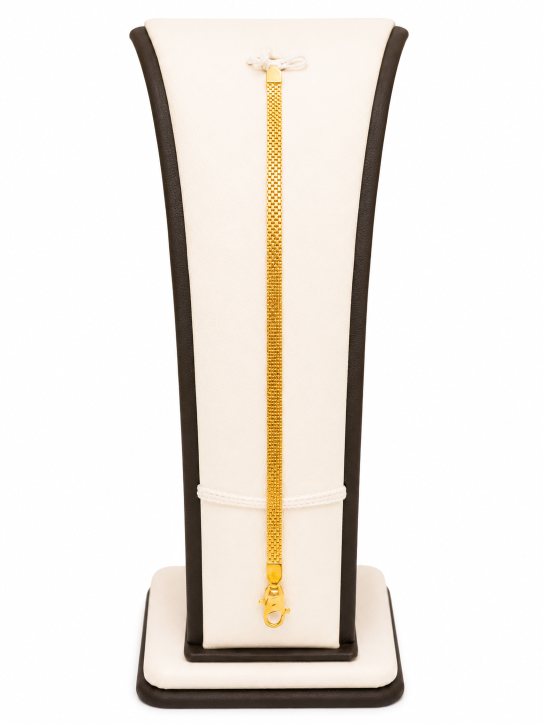 KDM 21KT Classic Flat Mesh Gold Bracelet