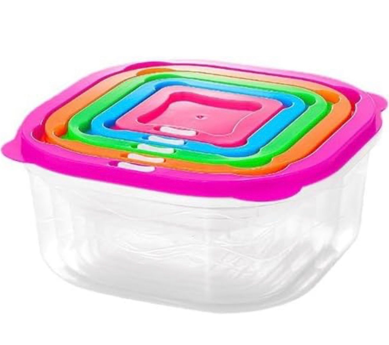 4pices Kitchen storage box transparent - Image 1