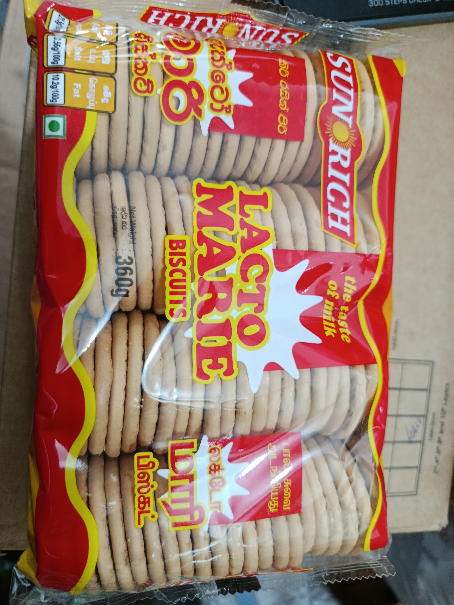 Lacto Marie Biscuits 360g - Image 2