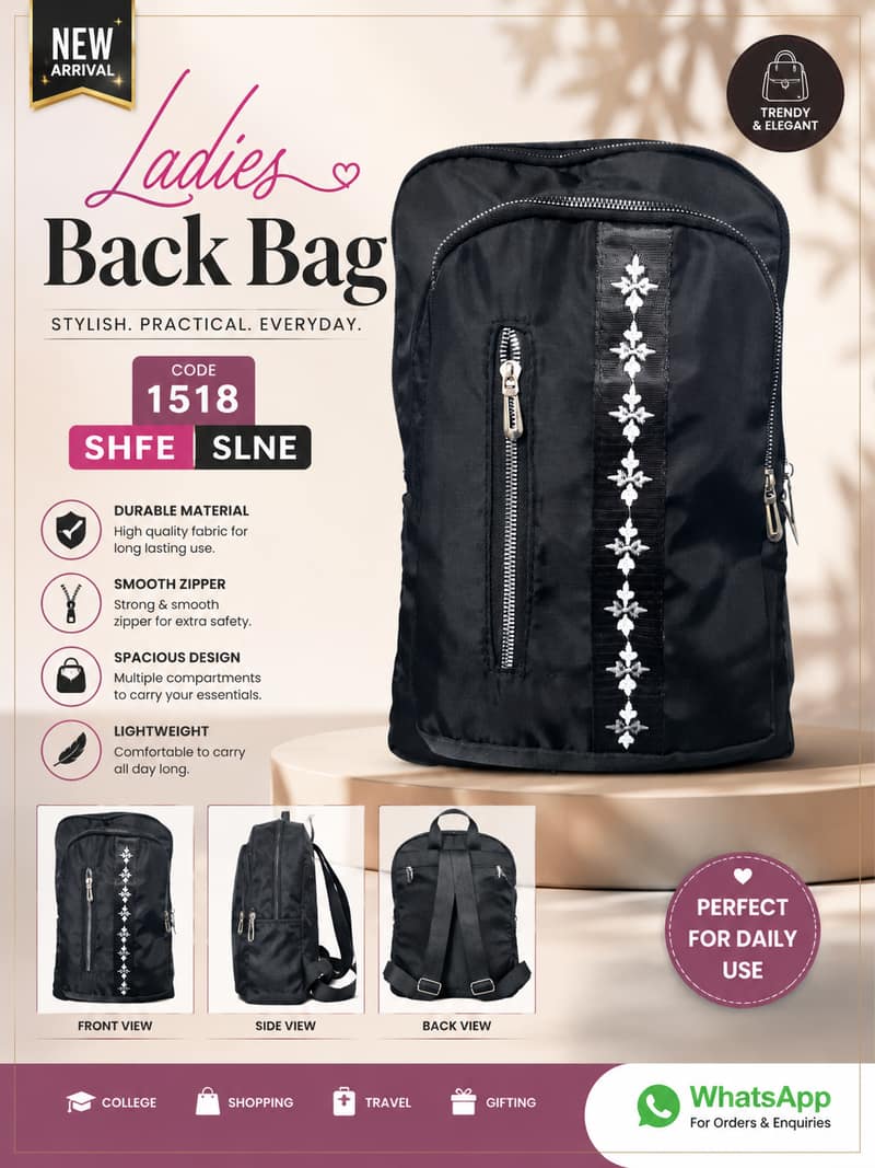 Ladies Back Bag [1518]