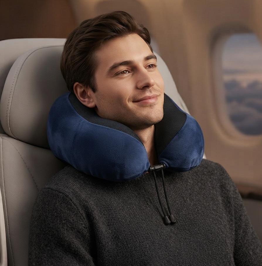 "LoveTravel" Premium Plush Neck Pillow - Image 4