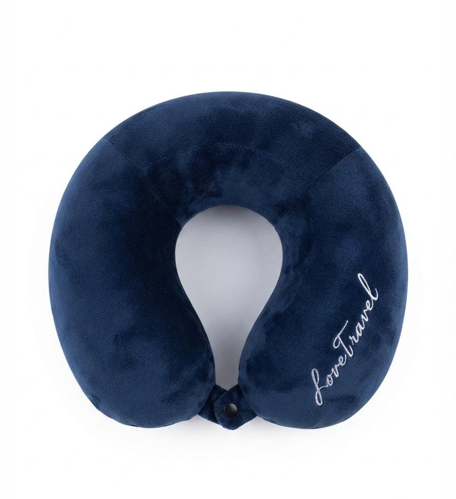 "LoveTravel" Premium Plush Neck Pillow - Image 2