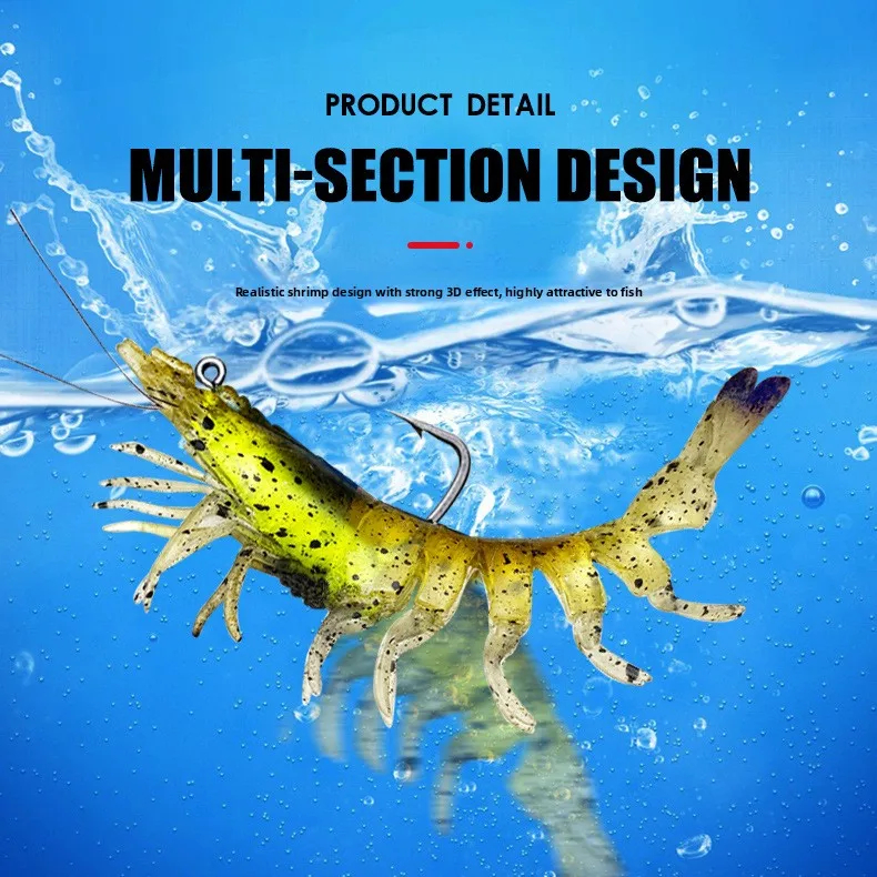 Luminous Large Prawns Soft Bait - Image 3