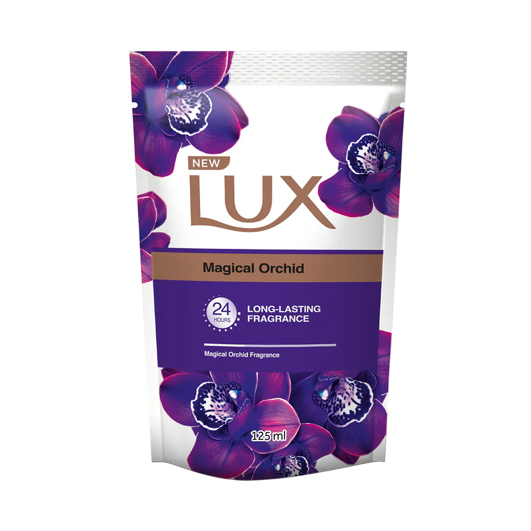 Lux Juicy Peach Hydrated Glow & Everscent Fragrance Magical Orchid Bodywash 125ml - Image 2