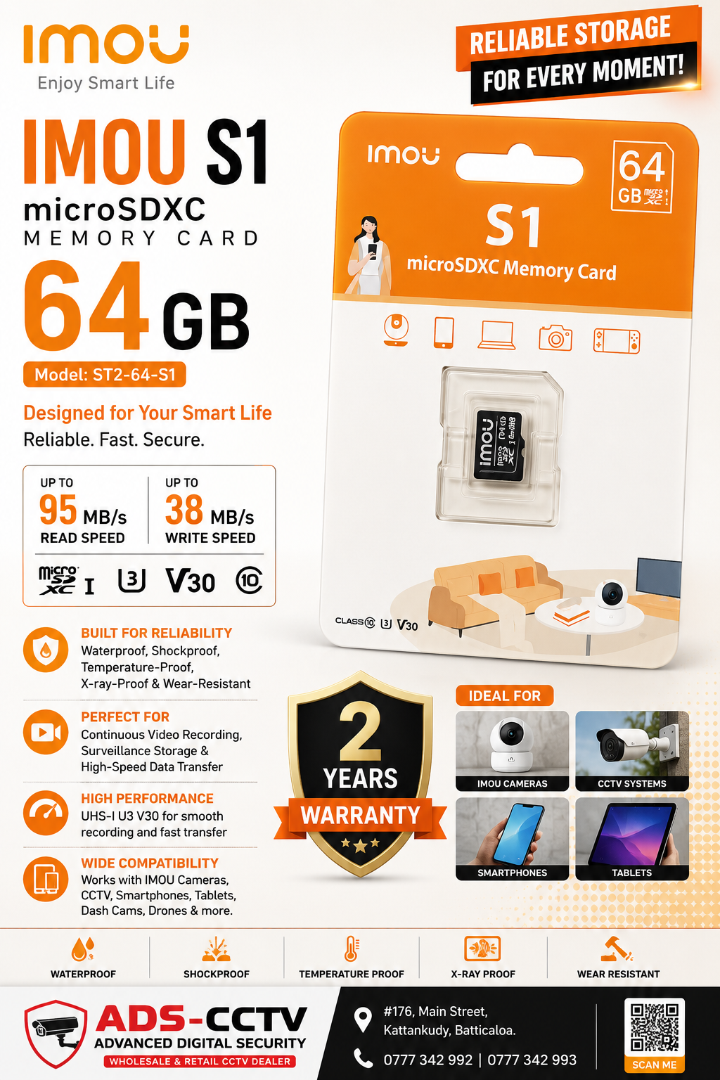 MEMORY CARD - IMOU MICRO SD 64GB