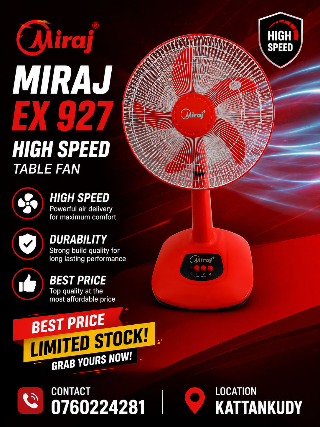 Miraj Fan EX927
