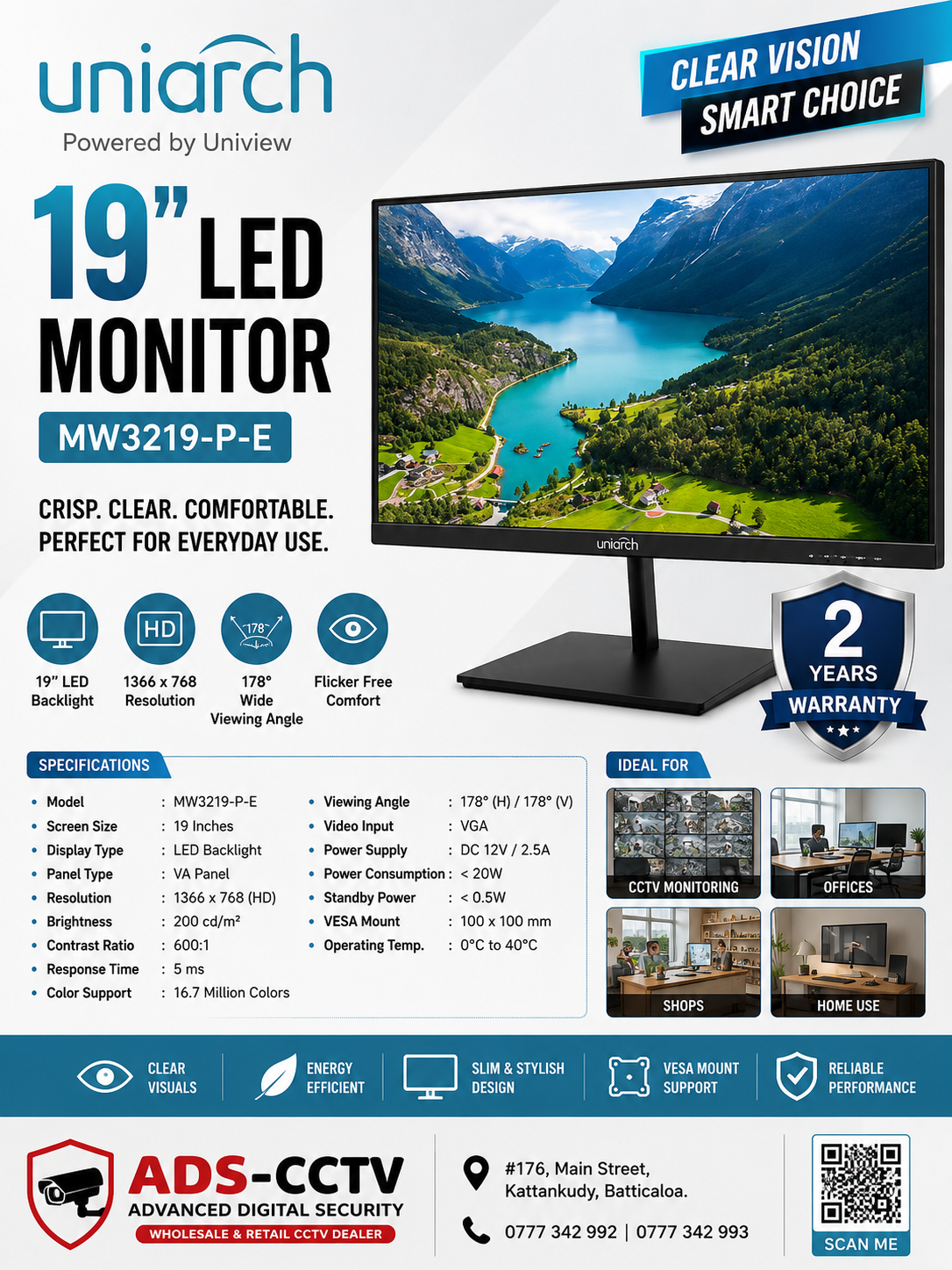 MONITOR - UNIARCH 19"