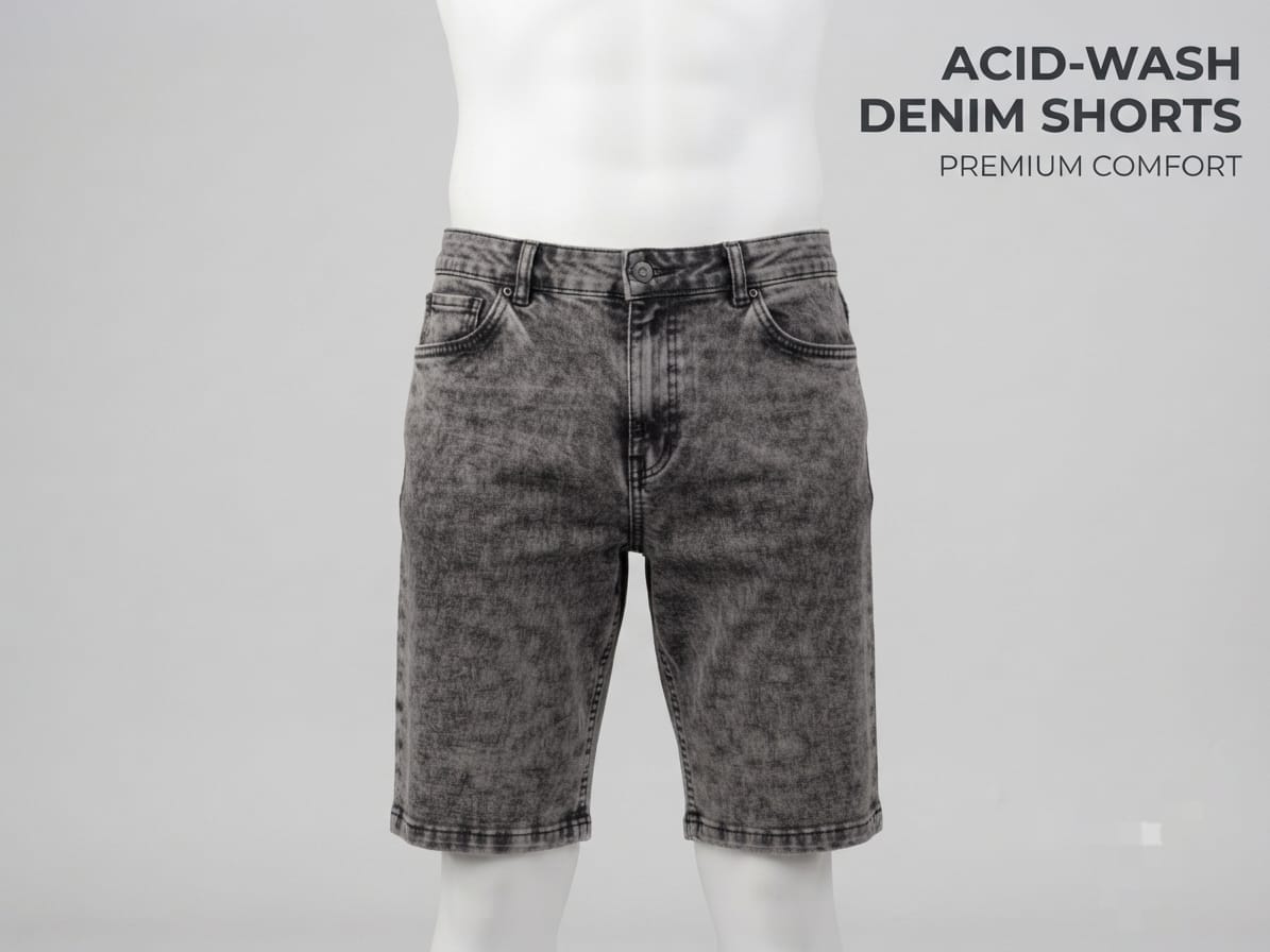 MSJ Premium Denim Shorts - Black
