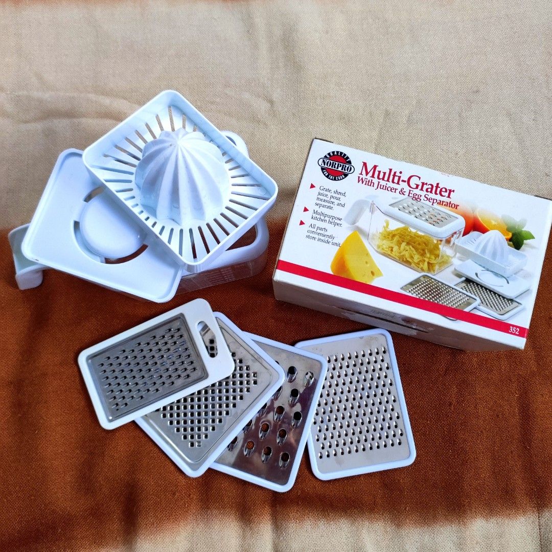 Multi Grater With Juicer & Egg Separator – Complete 6-in-1 Set for Grating, Juicing & Easy Cooking Prep - Image 1